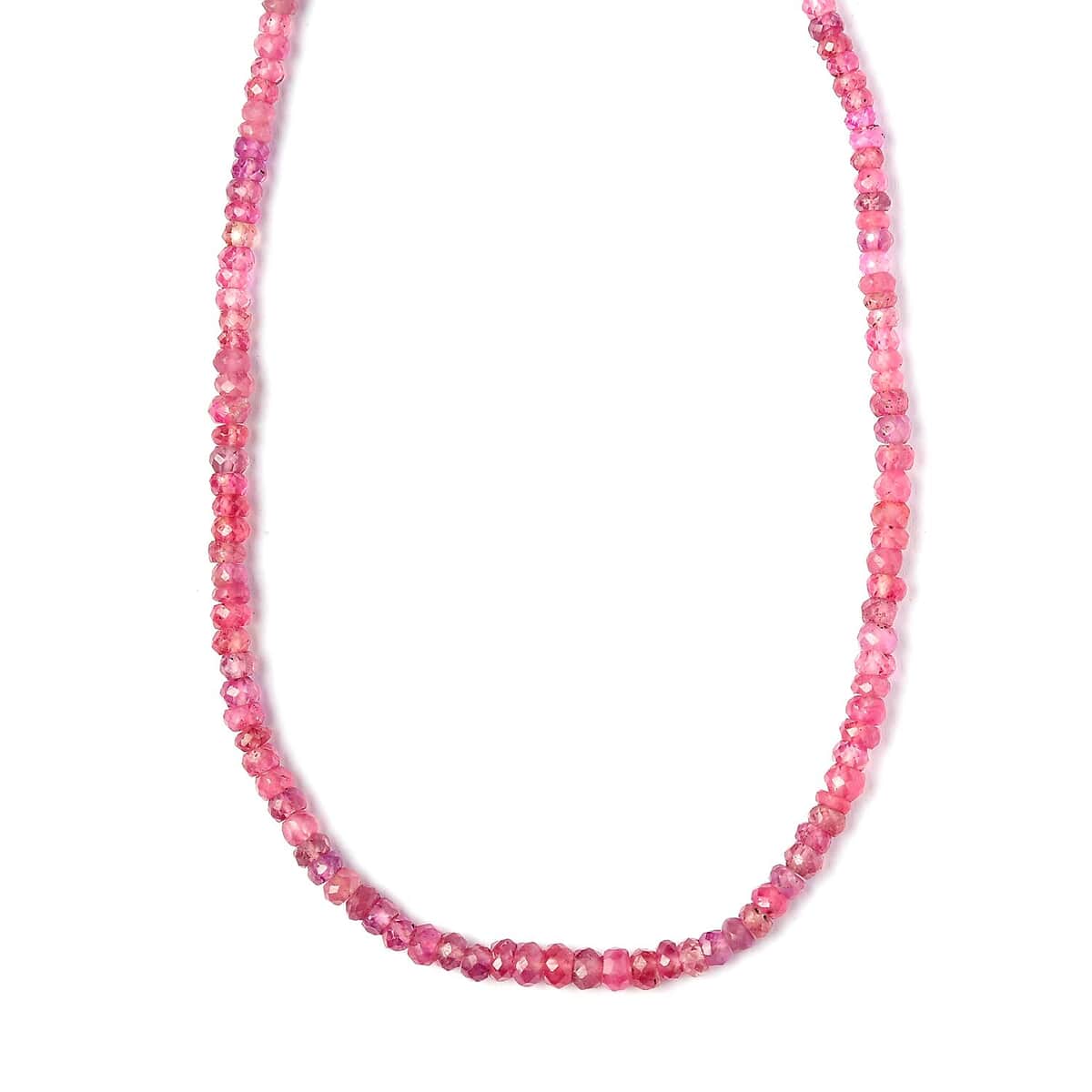 D'Joy Madagascar Pink Sapphire 82.85 ctw Beaded Graduation Necklace in 18K Vermeil Yellow Gold Over Sterling Silver 18-20 Inches image number 0