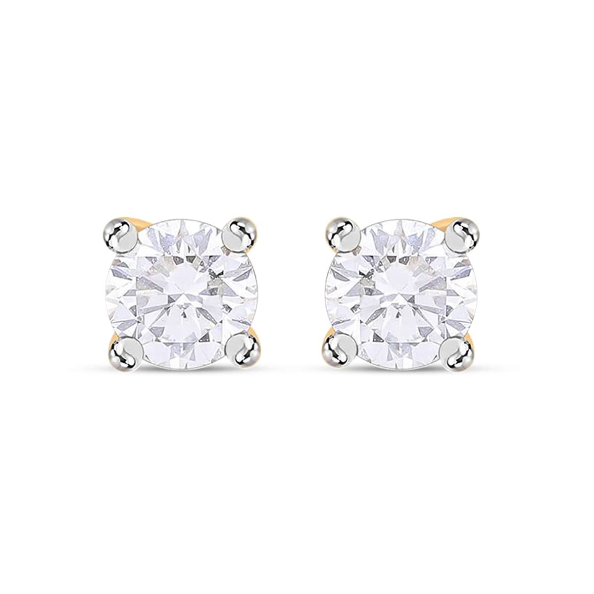 Luxuriant Lab Grown Diamond VS 0.50 ctw Stud Earrings in 14K Yellow Gold image number 0