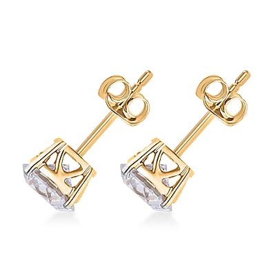 14K Yellow Gold Luxuriant Lab Grown Diamond G-H VS 2.50 ctw Earrings