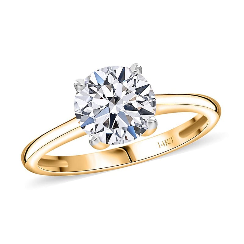 SGL Certified Luxuriant Lab Grown Diamond VS 2.00 ctw Ring in 14K Yellow Gold (Size 8.0)