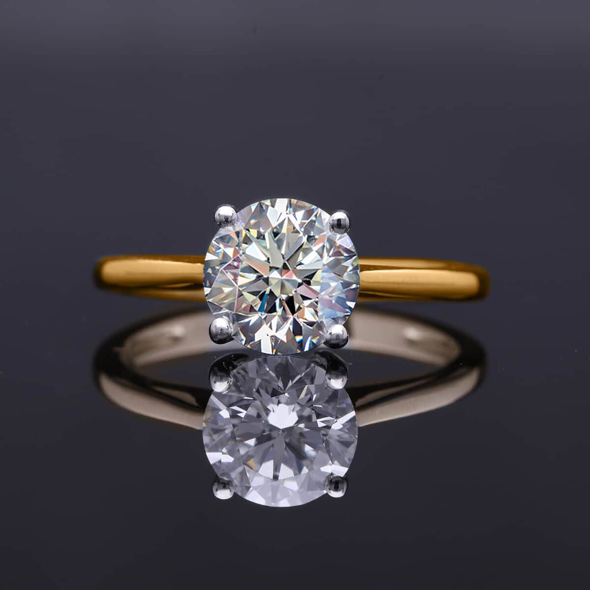 Luxuriant Lab Grown Diamond VS 2.00 ctw Ring in 14K Yellow Gold (Size 8.0) image number 1