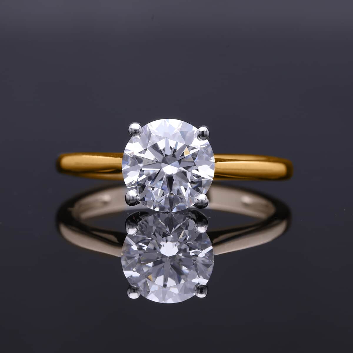 Luxuriant Lab Grown Diamond VS 3.00 ctw Ring in 14K Yellow Gold (Size 8.0) (Del. in 10-12 Days) image number 1