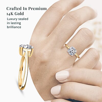 SGL Certified Luxuriant Lab Grown Diamond VS 3.00 ctw Ring in 14K Yellow Gold (Size 8.0)