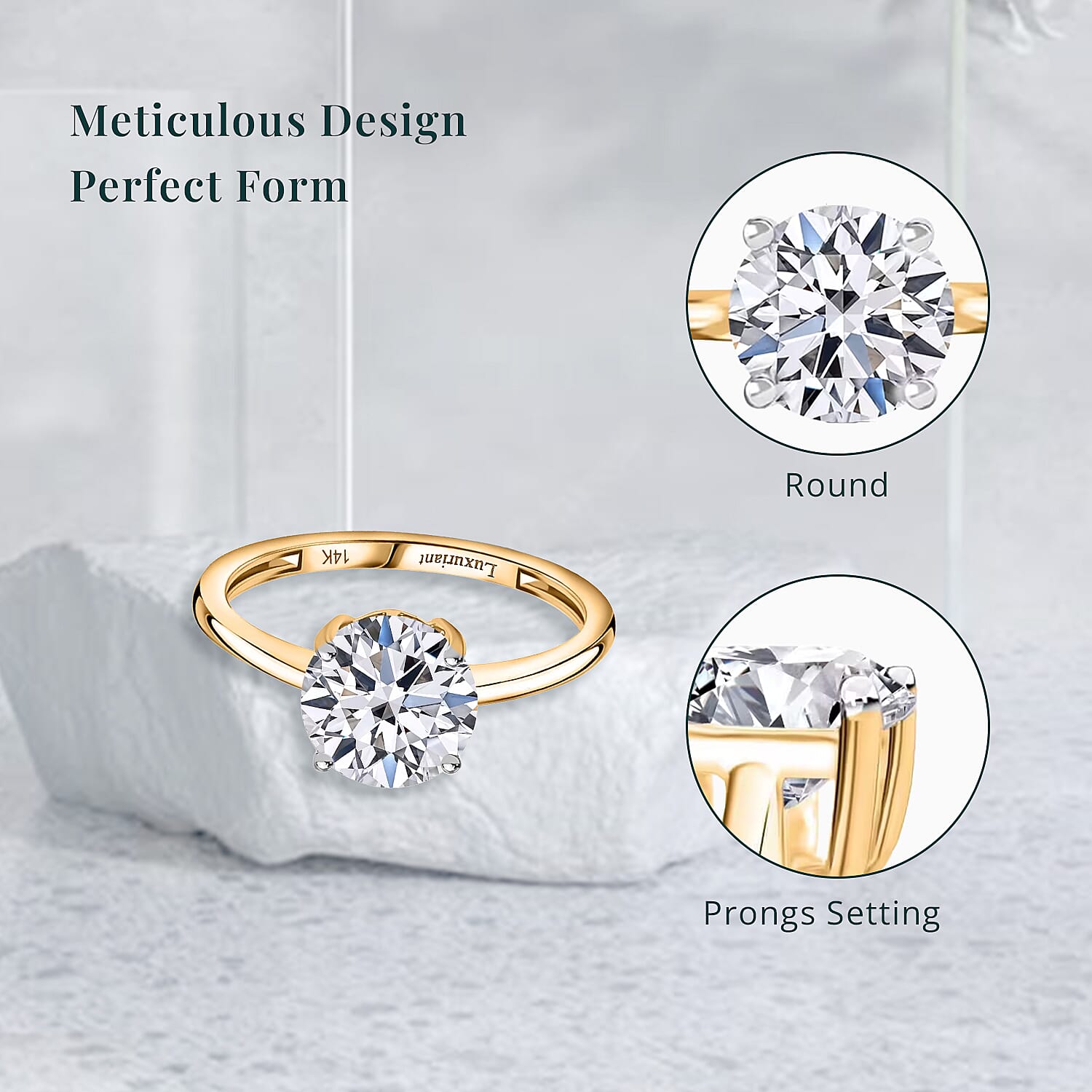 SGL Certified Luxuriant Lab Grown Diamond VS 3.00 ctw Ring in 14K Yellow Gold (Size 8.0)