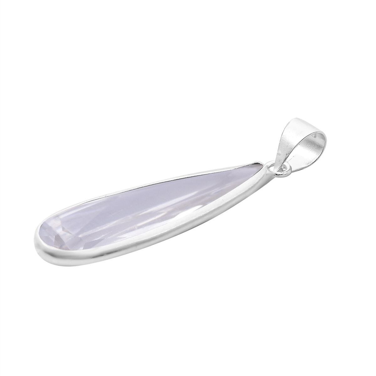 Value Buy Simulated White Diamond Pendant without Chain in Sterling Silver 17.00 ctw image number 3