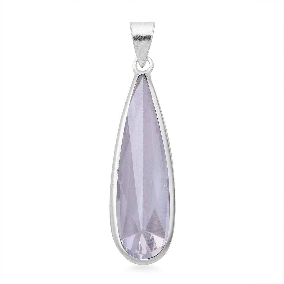Buy Simulated White Diamond Pendant without Chain in