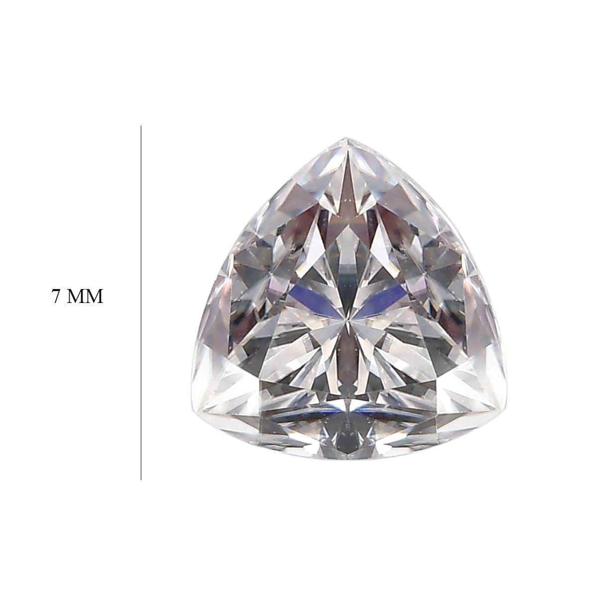 Moissanite (Trl 7 mm) 1.30 ctw image number 4