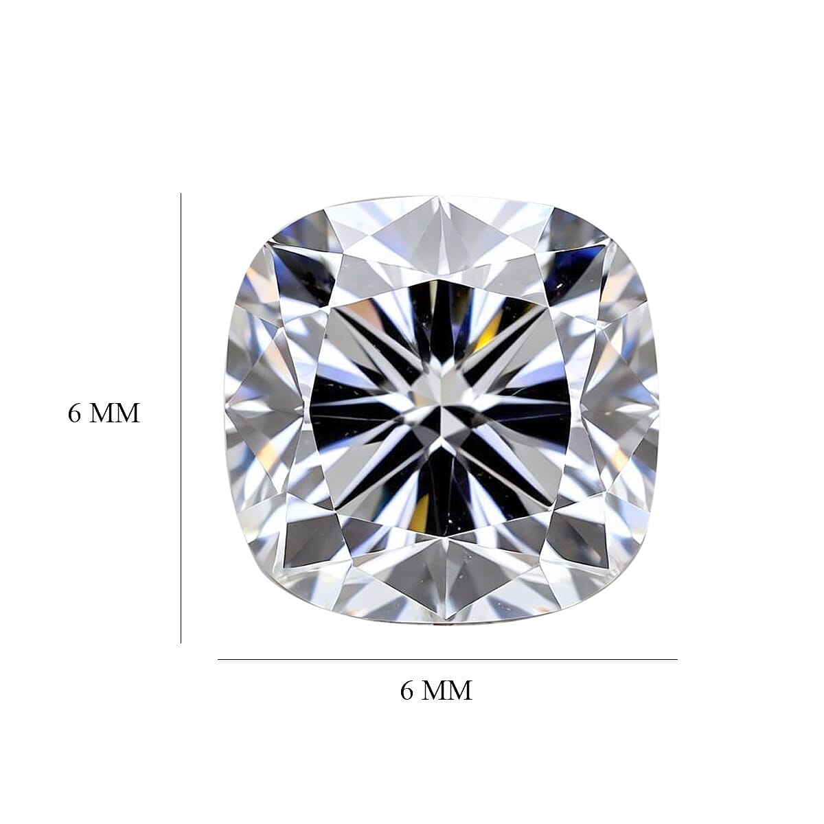 Moissanite (Cush 6x6 mm) 0.99 ctw Loose Gemstone