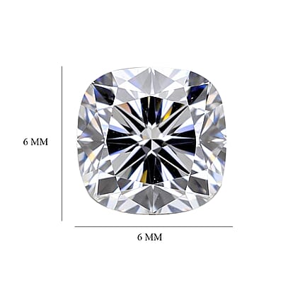 Moissanite (Cush 6x6 mm) 0.99 ctw Loose Gemstone