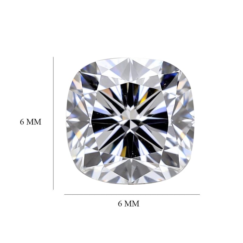 Moissanite (Cush 6x6 mm) 0.99 ctw Loose Gemstone