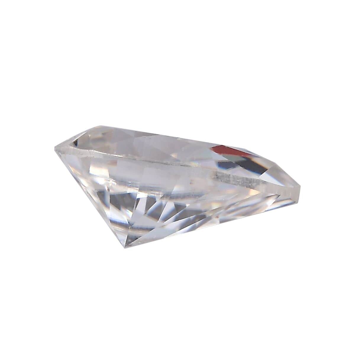 Moissanite (Pear 9x6 mm) 1.30 ctw image number 2