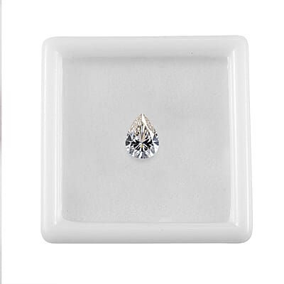 Moissanite (Pear 9x6 mm) 1.30 ctw Loose Gemstone