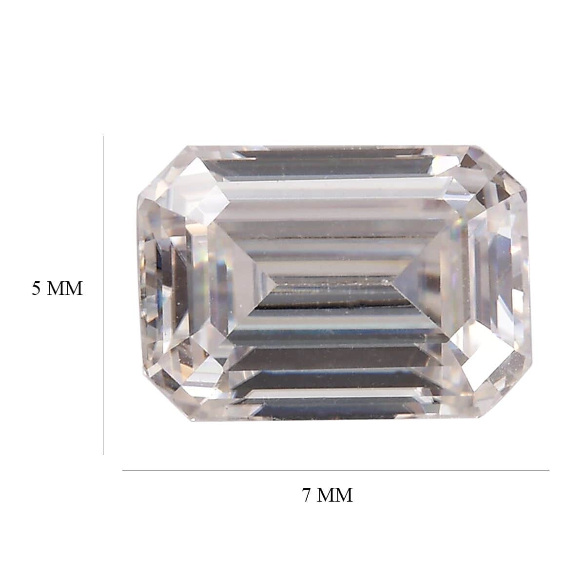 Moissanite (Oct 7x5 mm) 0.87 ctw Loose Gemstone image number 4