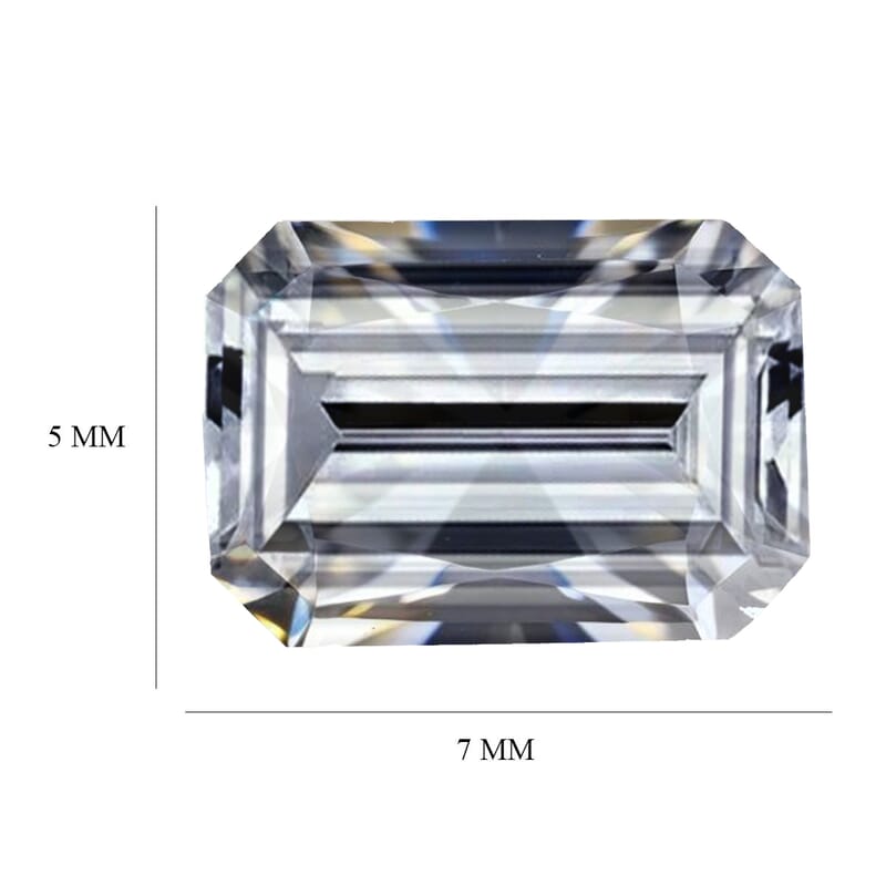 Moissanite (Oct 7x5 mm) 0.87 ctw Loose Gemstone