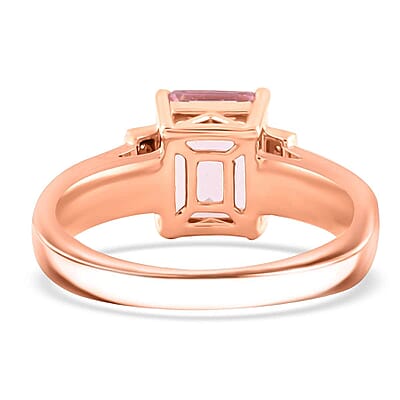 Certified & Appraised Luxoro AAA Palmeiras Pink Morganite and G-H I2 Diamond 2.50 ctw Ring in 10K Rose Gold (Size 11.0)