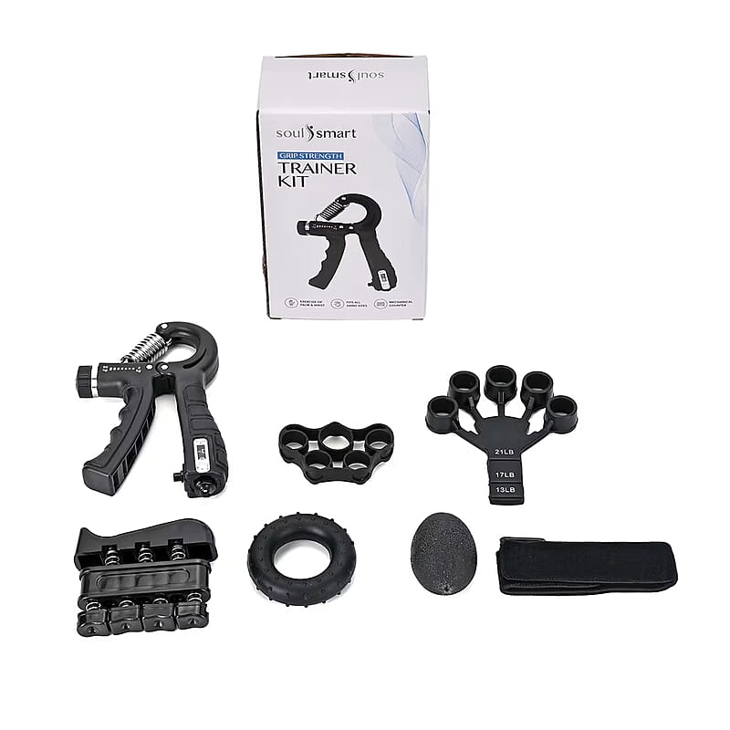 Black 6pcs Grip Strength Trainer Sets