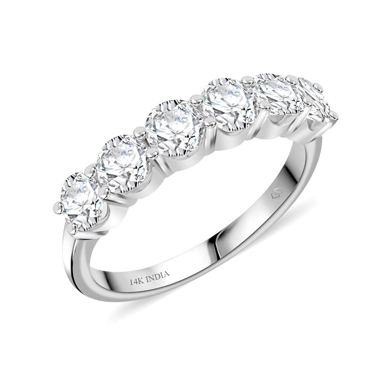 Luxuriant Lab Grown Diamond 1.65 ctw Ring in 14K White Gold (Size 6.5) image number 0