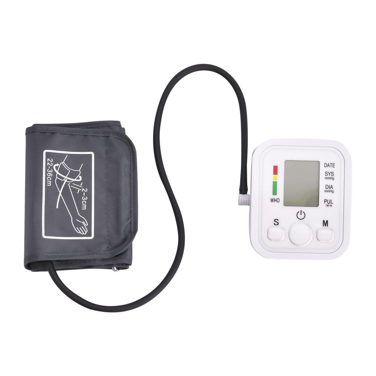 Arm Type Digital LCD Blood Pressure Monitor with USB wire (4A Battery Not Included) image number 0