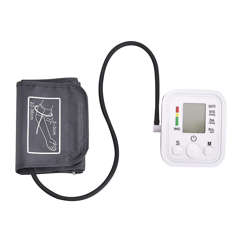Arm Type Digital LCD Blood Pressure Monitor with USB wire (4A Battery Not Included)