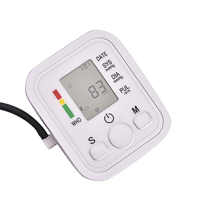 Arm Type Digital LCD Blood Pressure Monitor with USB wire (4A Battery Not Included)