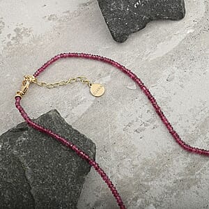 Certified & Appraised Iliana AAAA Ouro Fino Rubellite 53.00 ctw Beaded Graduated Necklace in 18K Yellow Gold 18-20 Inches