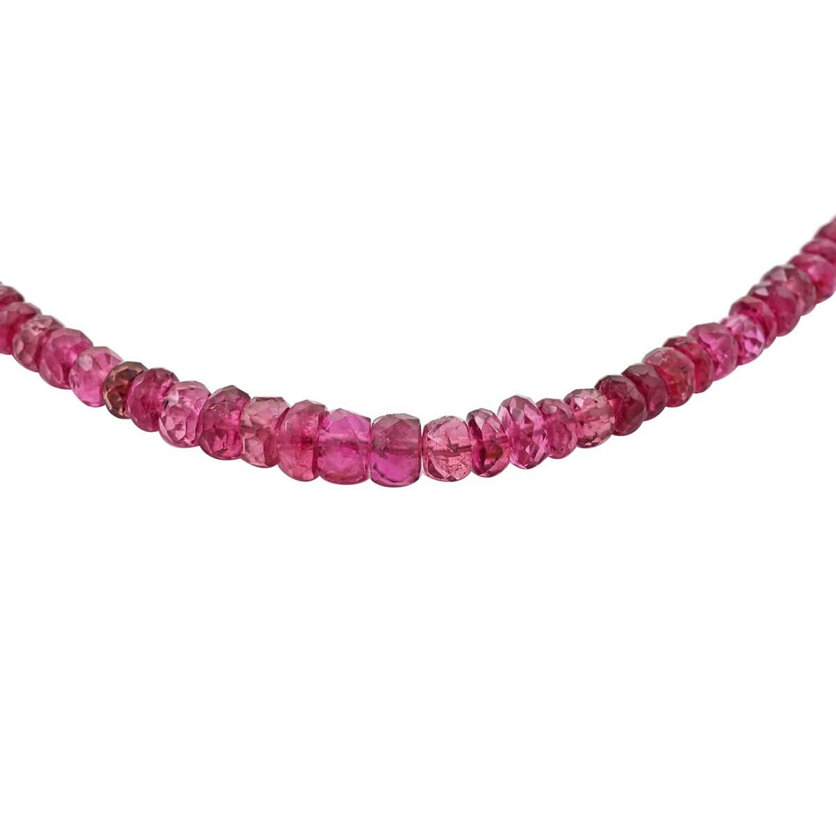 Certified & Appraised Iliana AAAA Ouro Fino Rubellite 53.00 ctw Beaded Graduation Necklace in 18K Yellow Gold 18-20 Inches image number 3