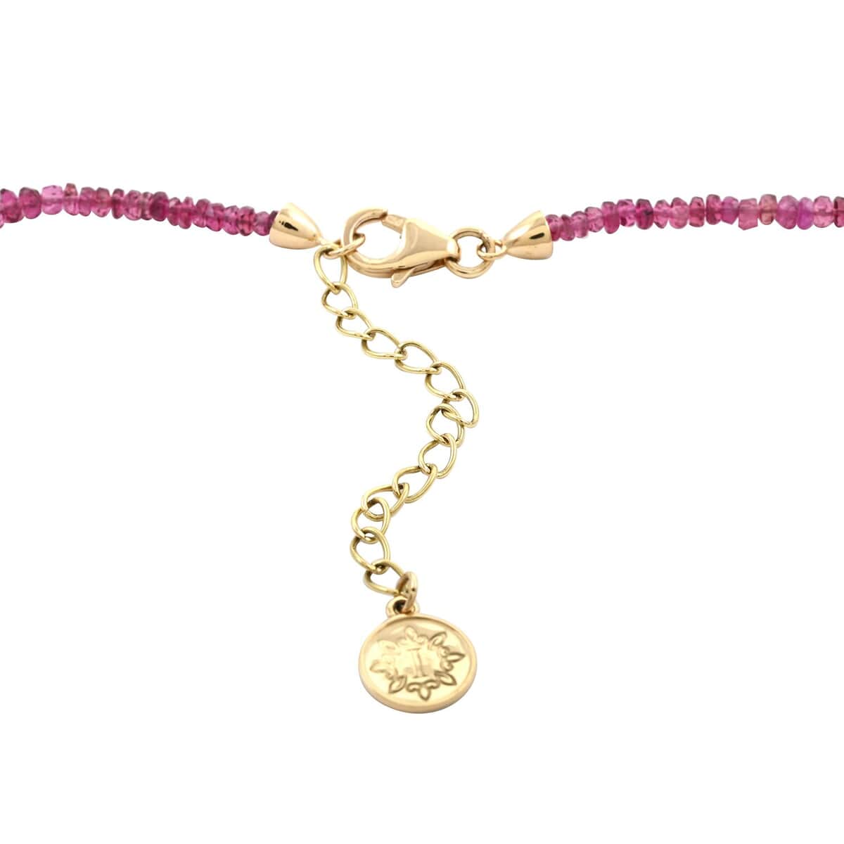 Certified & Appraised Iliana AAAA Ouro Fino Rubellite 53.00 ctw Beaded Graduation Necklace in 18K Yellow Gold 18-20 Inches image number 4