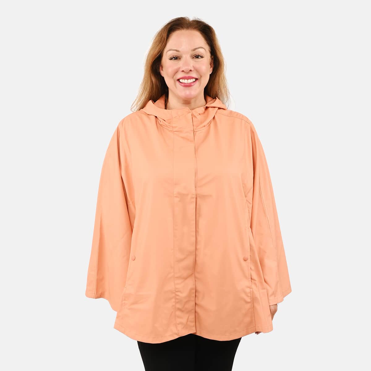 Closeout ShedRain GOGO Women's Raincoat Poncho - Orange Size S/M image number 0