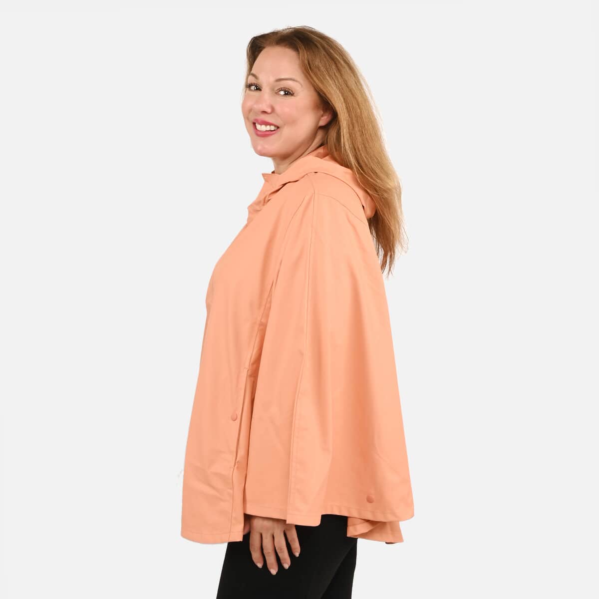 ShedRain GOGO Packable Women's Rancoat Poncho - Orange Size S/M image number 2