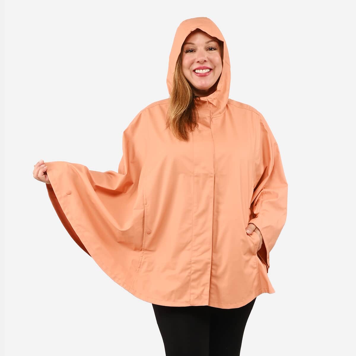 ShedRain GOGO Packable Women's Rancoat Poncho - Orange Size S/M image number 3