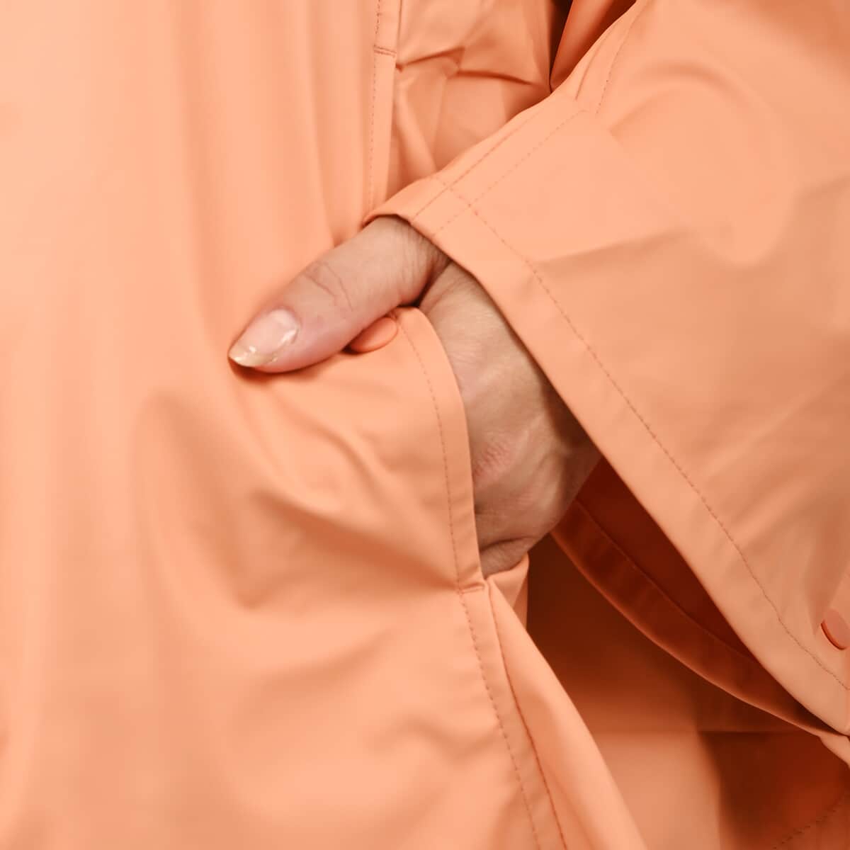 ShedRain GOGO Packable Women's Rancoat Poncho - Orange Size S/M image number 4