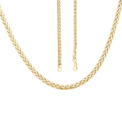 2.5mm Palma Chain Necklace in 10K Yellow Gold 6.70 Grams 24 Inches