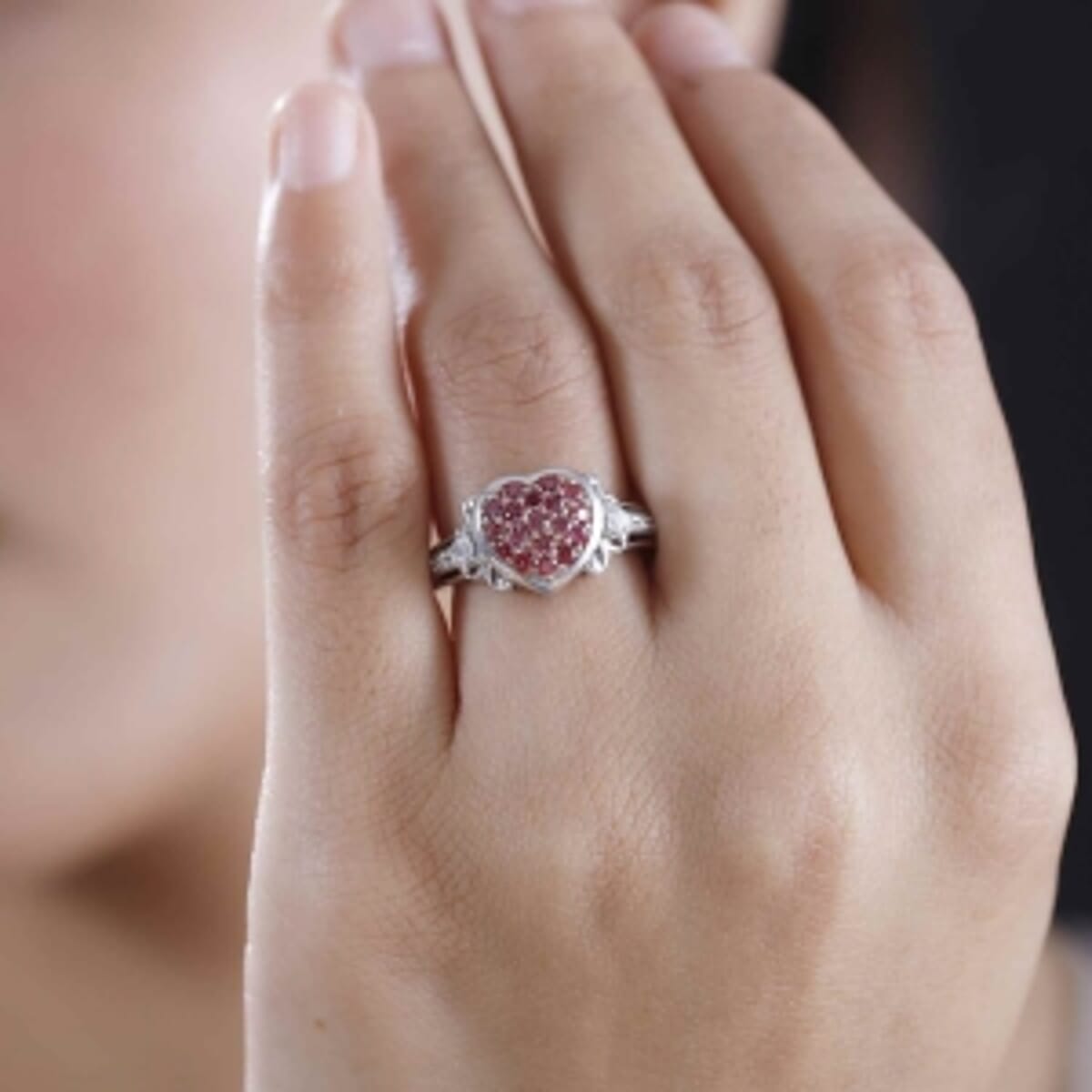 Swarovski Zirconia 1.23 ctw Cluster Ring in Vermeil RG Over Sterling Silver (Size 10) image number 2