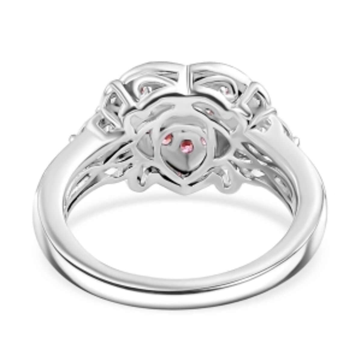 Swarovski Zirconia 1.23 ctw Cluster Ring in Vermeil RG Over Sterling Silver (Size 10) image number 5