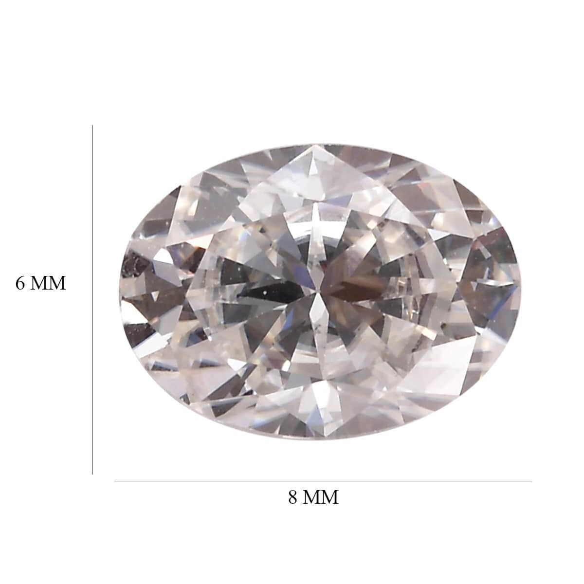 Moissanite (Oval 8x6 mm) 1.24 ctw image number 4