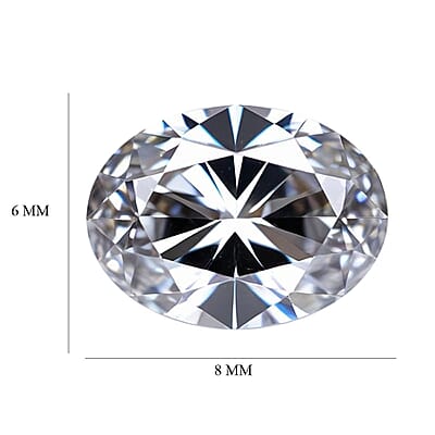 Moissanite (Oval 8x6 mm) 1.24 ctw Loose Gemstone