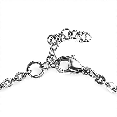 Norwegian Thulite 16.65 ctw Bracelet in Stainless Steel (6.50 In)