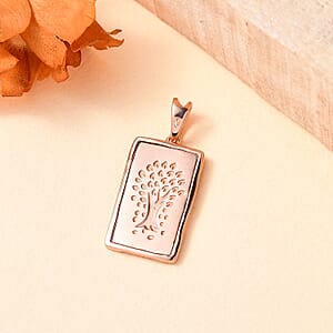 D'Joy Kalpataru Tree Pendant without Chain in 18K Rose Gold Over Sterling Silver 1.40 Grams