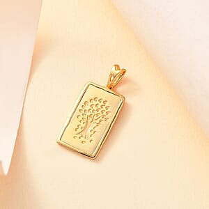 D'Joy Kalpataru Tree Pendant without Chain in 18K Yellow Gold Over Sterling Silver 1.40 Grams