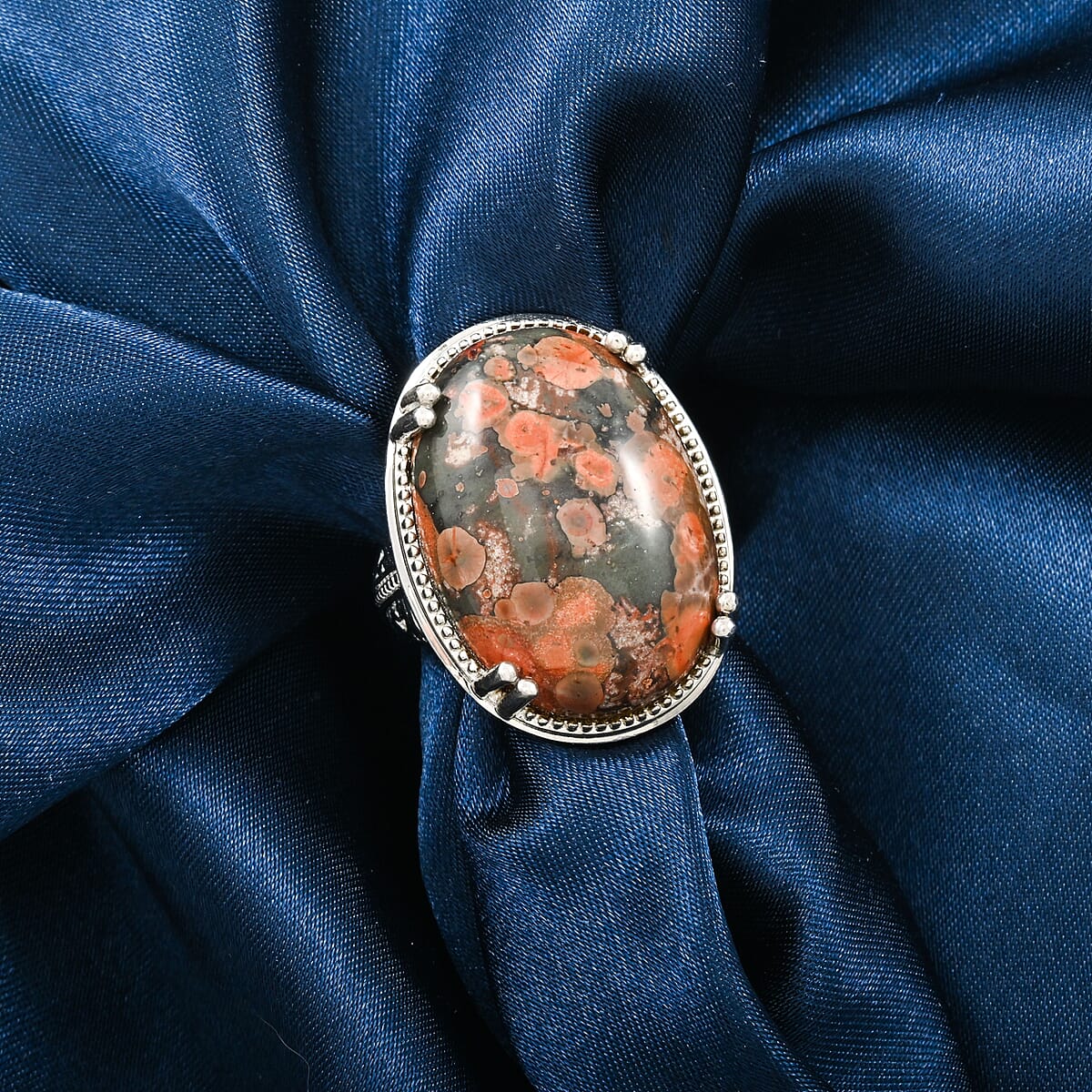 Karis Poppy Jasper 20.90 ctw Solitaire Ring in Platinum Bond (Size 6.0)  image number 1