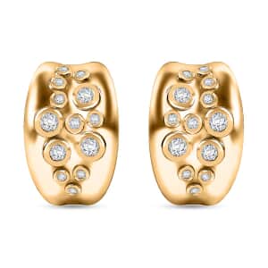 Karis White Zircon 1.60 ctw Earrings in 18K YG Plated