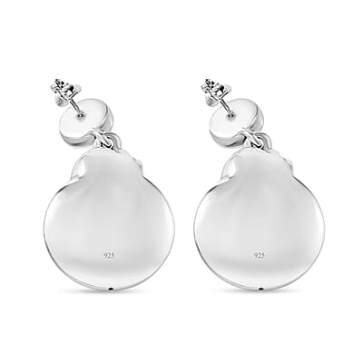 Moon Earrings in Sterling Silver 9.10 Grams