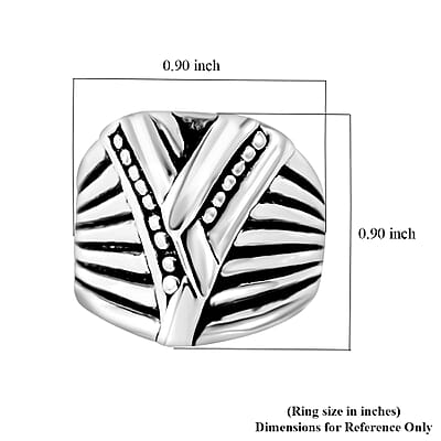 Ring in Sterling Silver (Size 10.0) 5.50 Grams