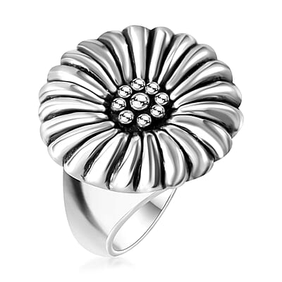 Sunflower Ring in Sterling Silver (Size 10.0) 6 Grams
