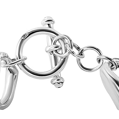 Oval Link Bracelet in Sterling Silver (6.50 In) 18.20 Grams
