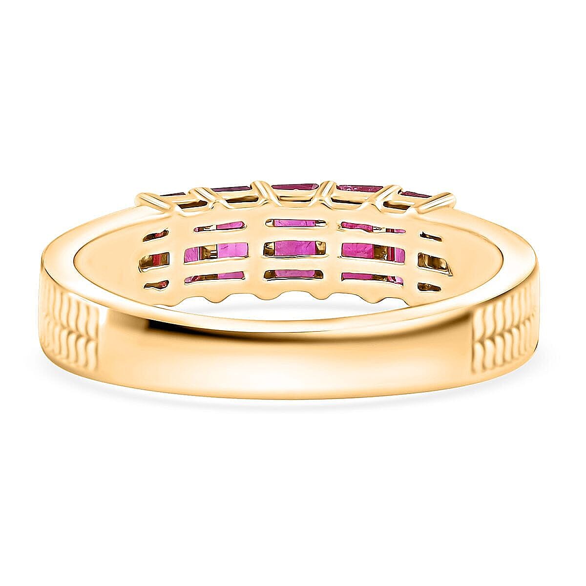 Certified & Appraised Luxoro AAA Mozambique Ruby 1.45 ctw Ring in 14K Yellow Gold (Size 9.0) 4.90 Grams