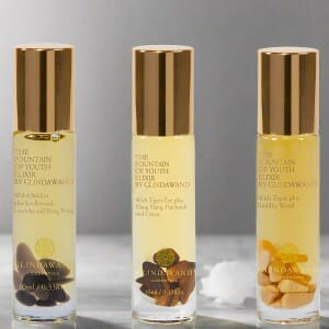 GlindaWand FOY Elixir Gem Stone Roller Trio- Topaz, Obsidian & Tigers Eye (.34oz Each)