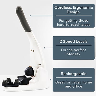 Lumina NRG Hammer NRG Deep Tissue Body Massager with 6 Massage Heads