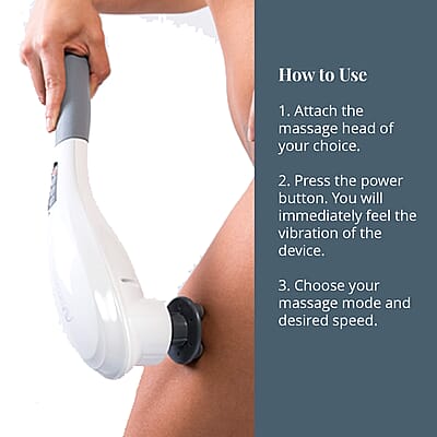 Lumina NRG Hammer NRG Deep Tissue Body Massager with 6 Massage Heads