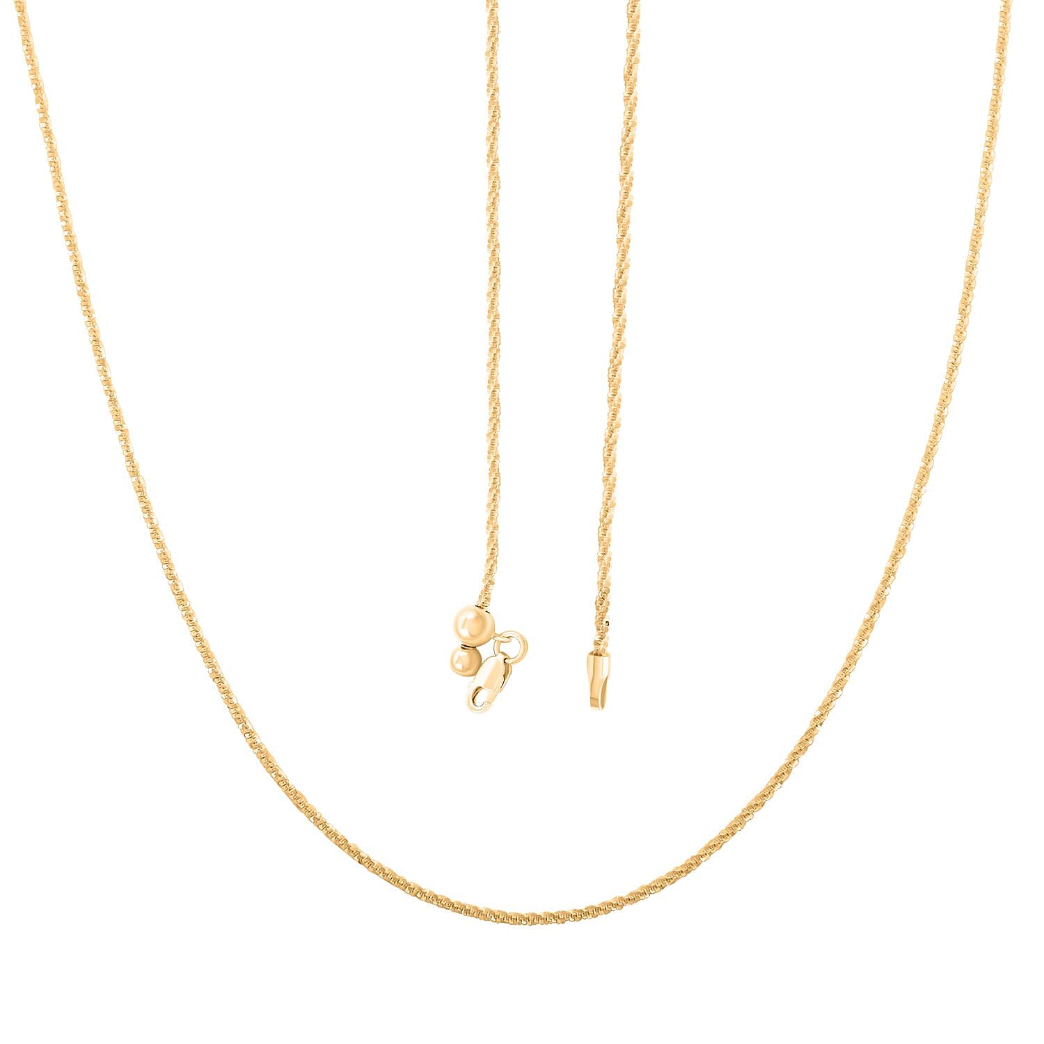 Necklace in 14K YG Over Sterling Silver 24 Inches 4.90 Grams